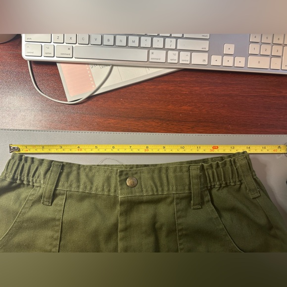 VTG Boy Scouts of America Uniform Pants  Green Cargo Shorts BSA - Picture 9 of 10